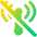 Signal Disconnected Icon from Plump Gradient Set