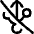 Usb Off Disconnected Icon from Flex Line Set