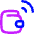 Wallet Sensor Tag Radiowaves Icon from Flex Neon Set