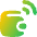 Wallet Sensor Tag Radiowaves Icon from Flex Gradient Set