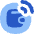 Wallet Sensor Tag Radiowaves Circle Icon from Flex Flat Set