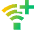 Wifi Add Icon from Sharp Gradient Set