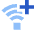 Wifi Add Icon from Sharp Flat Set