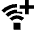 Wifi Add Icon from Sharp Solid Set