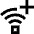 Wifi Add Icon from Sharp Line Set