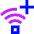 Wifi Add Icon from Sharp Neon Set