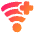 Wifi Add Icon from Plump Gradient Set