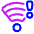 Wifi Alert 2 Icon from Plump Neon Set