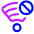Wifi Blocked Icon from Plump Neon Set
