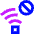 Wifi Blocked Icon from Sharp Neon Set