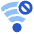 Wifi Blocked Icon from Plump Flat Set