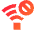 Wifi Blocked Icon from Sharp Gradient Set