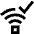 Wifi Checked Icon from Sharp Line Set