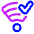 Wifi Checked Icon from Plump Neon Set