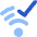 Wifi Checked Icon from Core Flat Set