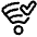 Wifi Checked Icon from Plump Line Set