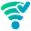 Wifi Checked Icon from Plump Gradient Set