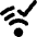 Wifi Checked Icon from Core Solid Set
