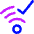 Wifi Checked Icon from Core Neon Set