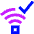 Wifi Checked Icon from Sharp Neon Set