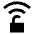 Wifi Not Secure Connection Icon from Sharp Solid Set