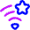 Wifi Star Favorite Icon from Flex Neon Set