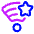 Wifi Star Favorite Icon from Plump Neon Set