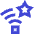 Wifi Star Favorite Icon from Sharp Duo Set