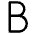 B Icon from Typeface - Free Set