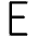 E Icon from Typeface - Free Set