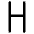 H Icon from Typeface - Free Set