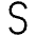 S Icon from Typeface - Free Set