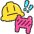 Construction Area Icon from Stickies Colors - Free Set