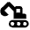 Construction Backhoe icon - Free transparent PNG, SVG. No sign up needed.
