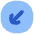 Line Arrow Diagonal Bottom Left Circle Icon from Flex Flat Set