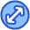 Line Arrow Diagonal Circle 1 Icon from Plump Duo Set