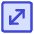 Line Arrow Diagonal Square 1 Icon from Core Duo Set