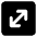 Line Arrow Diagonal Square 1 Icon from Core Solid Set