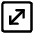 Line Arrow Diagonal Square 1 Icon from Core Line Set