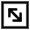 Line Arrow Diagonal Square 2 Icon from Sharp Line Set