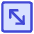 Line Arrow Diagonal Square 2 Icon from Core Duo Set