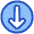 Line Arrow Down Circle 1 Icon from Plump Duo Set