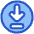 Line Arrow Down Circle 2 Icon from Plump Duo Set