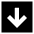 Line Arrow Down Square Icon from Sharp Solid Set