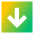 Line Arrow Down Square Icon from Sharp Gradient Set