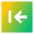 Line Arrow Left Square 2 Icon from Sharp Gradient Set