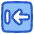 Line Arrow Left Square 2 Icon from Plump Duo Set