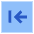 Line Arrow Left Square 2 Icon from Sharp Flat Set