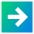 Line Arrow Right Square Icon from Sharp Gradient Set