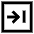 Line Arrow Right Square 2 Icon from Sharp Line Set